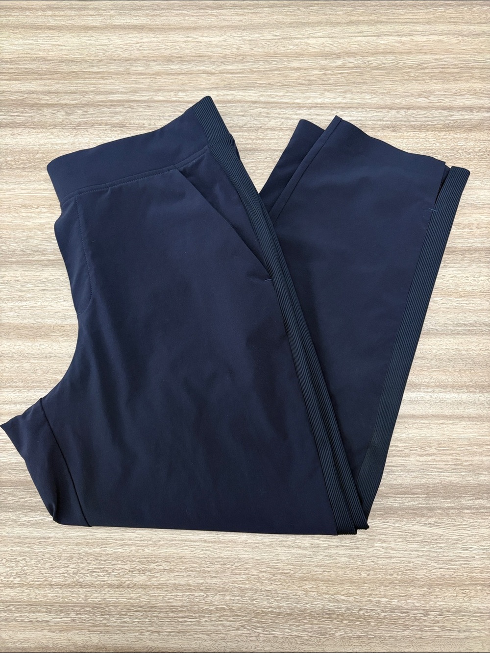 Athleta Mid Rise Brooklyn Pant Women Size 10 Petite Navy Blue - Picture 10 of 10